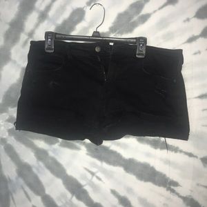 Old Navy Black Ripped Shorts